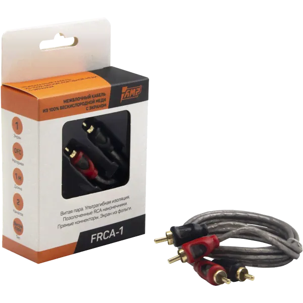 Межблочный кабель AMP FRCA-1 (медь + экран )(1м)