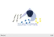 Разъем фонаря заднего байонет AMP (вилка 4 контакта с проводами) прямой SAMPA