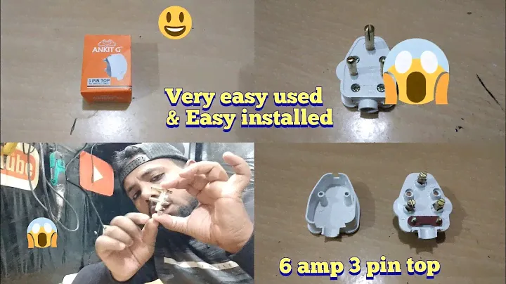 how to connect proper 3 pin top 6 amp power plug wiring connection full review || Hemant Techvlogs
