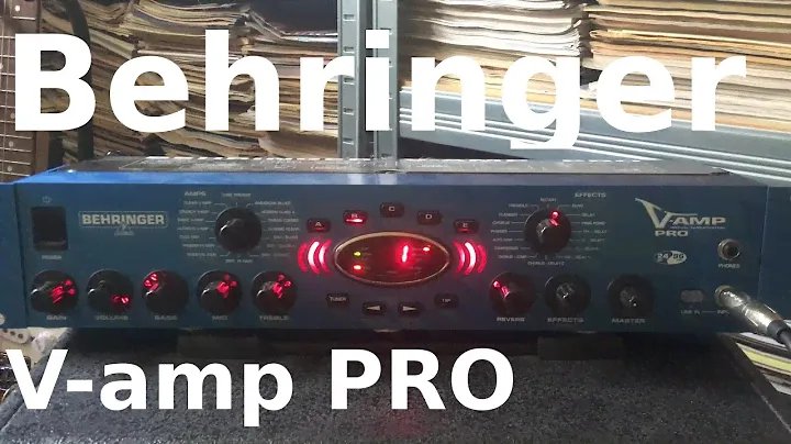 Behringer V amp PRO clean and acoustic sound demo