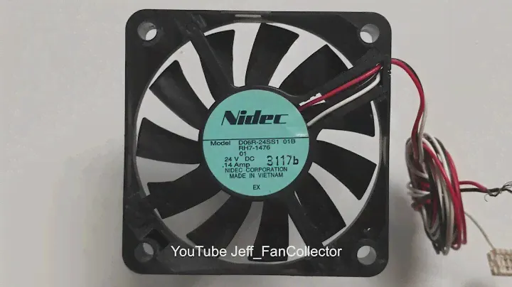Nidec Fan Beta SL D06R-24SS1 01B 24V 0.14A 6015 3wire Made In Vietnam