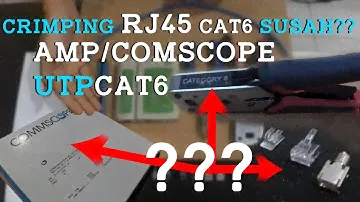 Susah?? Ini Dia Cara Mudah Crimping RJ45 CAT6 AMP/Commscope