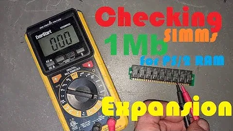 Testing 1Mb 30-pin SIMMs for PS/2 compatibility!