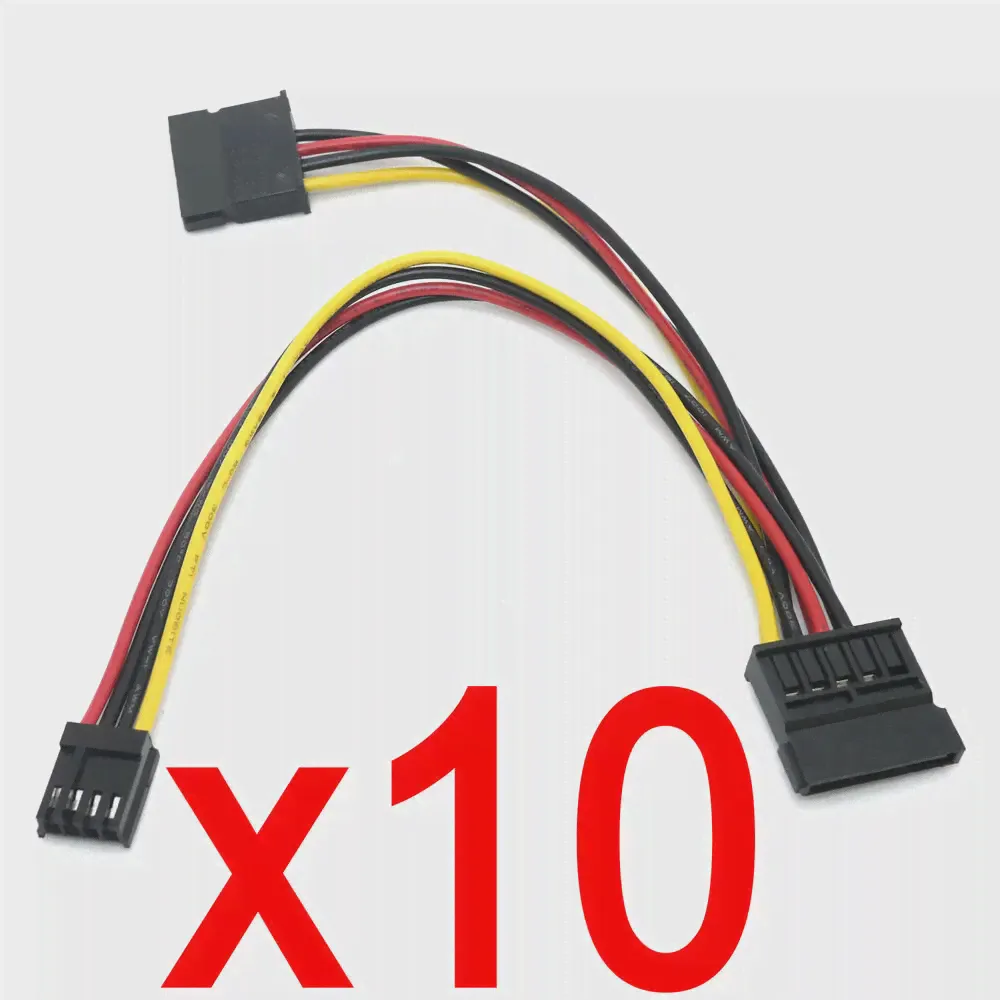 10 шт. Гибкий 4pin AMP/ TE 171822-4 на 2 SATA 15-контактный Разъемный кабель питания для CM4 IO