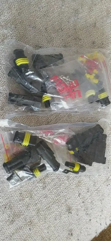 🛍 10 комплектов AMP 1,5 DJ7021-1.5 2-контактный водонепроницаемый Atuomotive Электрический провод соединитель штепсельная розетка Apater Автомобильная ксеноновая Светодиодная лампа-3