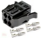 AMP 1-929620-1 Разъем гнездовой 4 pin серии 2,8 мм.