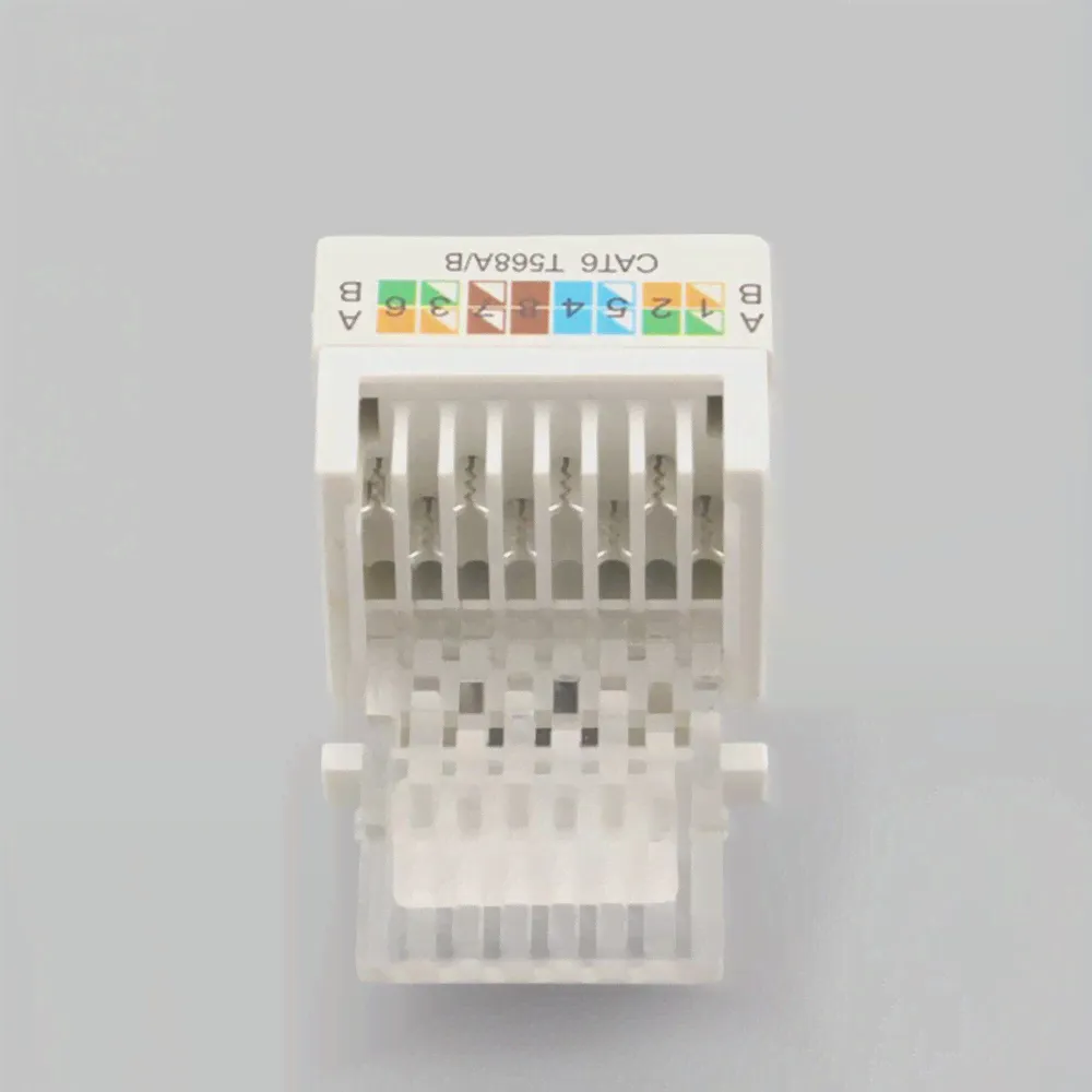 5 шт.лот RJ45 CAT5E CAT6 UTP безинструментальный Кабельный адаптер AMP сетевой кабель гнездовой модуль соединитель Keystone Jack Соединительный адаптер (art.: 3920bb118b863)-1