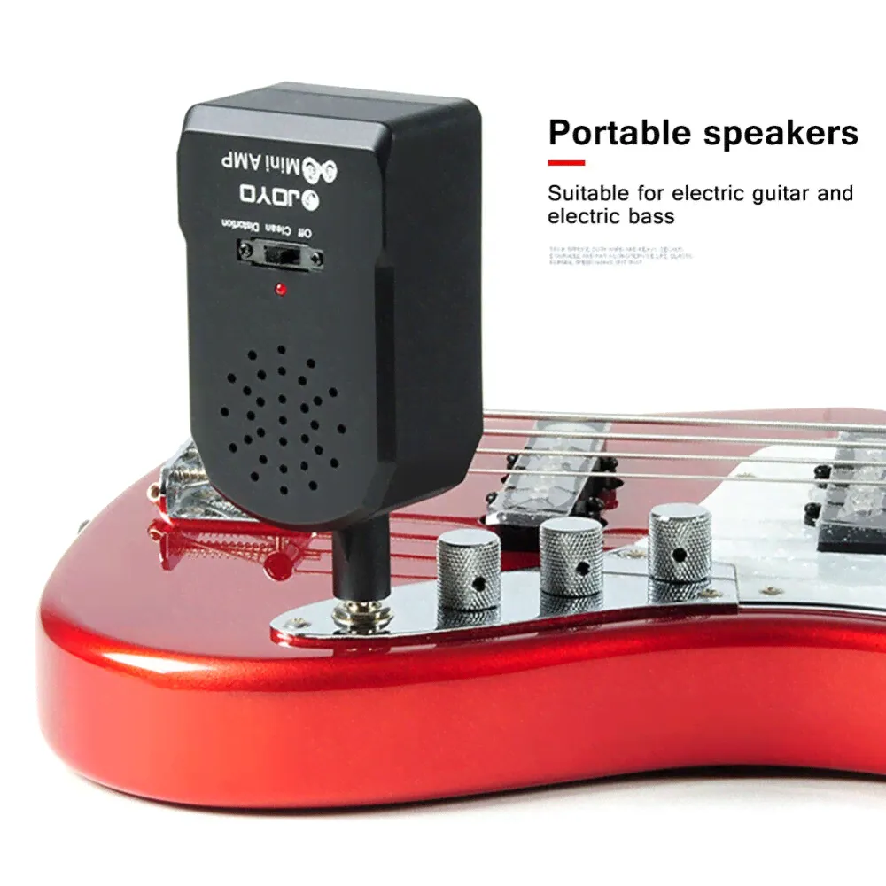 JOYO Mini Amp Guitar Amplifier Speaker Headphone Distortion Effect AUX Earphone-0