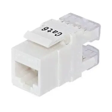 Модуль универсальный AMP, keystone, 1хRJ45, Toolless, кат. 6, неэкр., 1 шт, цвет: белый, без пылезащитной крышки, (0-1375055-3)-0