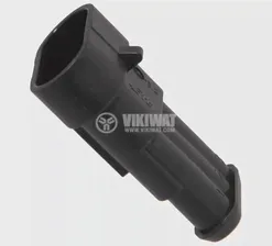 Connector AMP-0-0282105-1, 3 pins, 24VDC, IP67