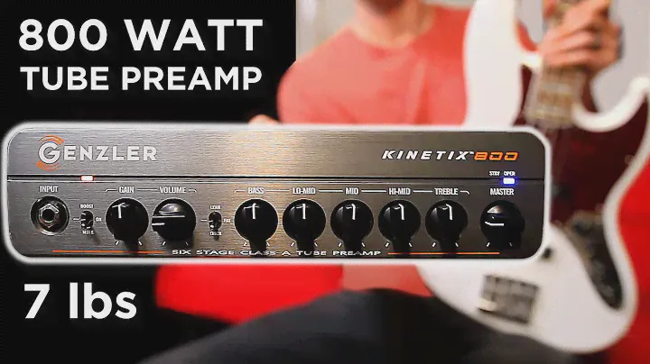 Nate Navarro Demos the New KINETIX 800 (All-Tube Preamp) Bass Amp by Genzler Amplification!
