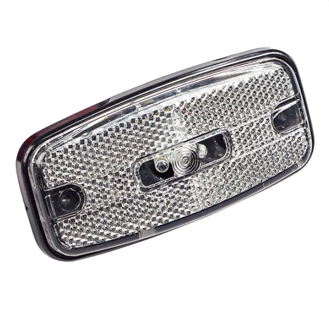 Фонарь габаритный прицепа ГФ1-15 LED белый, 12/24V, с колодкой AMP 282080 (овал)-0