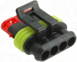 215000410171 (282088-1), Корпус разъема "розетка" 4pin AMP Superseal 1.5