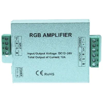 Усилитель для светодиодных лент Amp-RGB LED FL-12A 144W/288W 12V/24V DC 602611 Foton-0