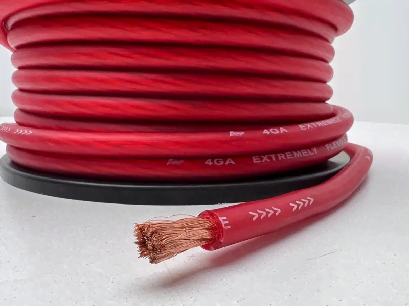 Кабель силовой AMP OFC 4GA Красный-0
