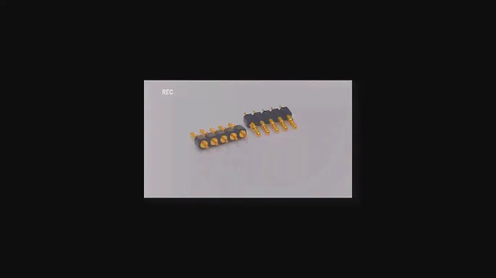 2.54mm single row male pogo pin connector #Denentech #manufacturer #connectors