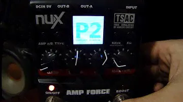 Nux Amp Force my 3 presets