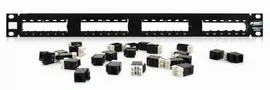 AMP Netconnect Патч-панель 24 порта 6 категории 1U Keystone RJ-45 1375014-2