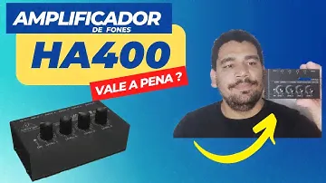 Amplificador de fones MICROAMP HA400 | Solução barata para retorno de fone | #equipos 01