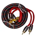 Провод соединительный AMP HRCA-1 Межблочный кабель-медь+2 экрана (1м)