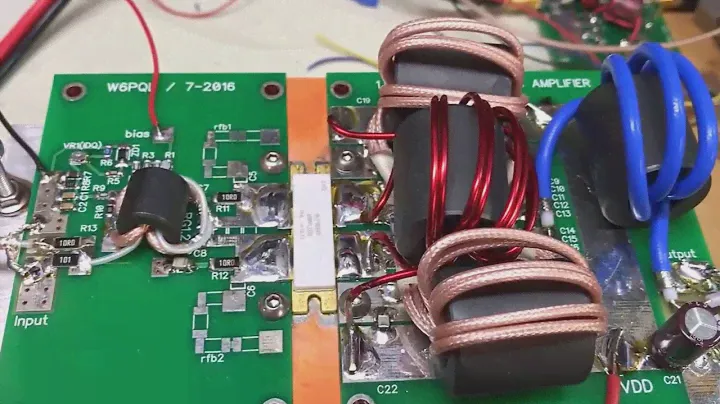 First RF test of a W6PQL BLF188XR 1.8Mhz - 6m Amplifier
