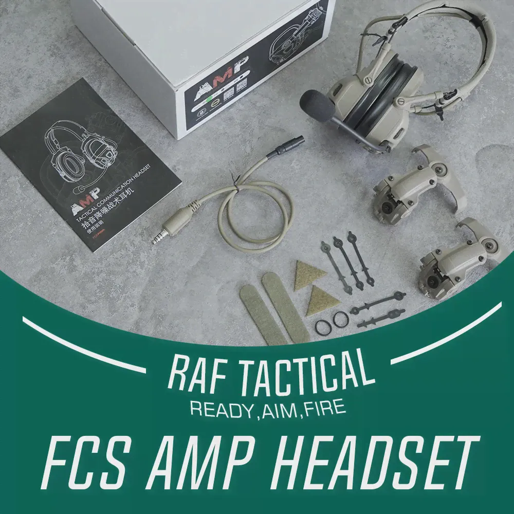 FCS & FMA AMP тактические наушники для головы и шлема с шумоподавлением военная авиация (art.: 3920bf88917ed)-0