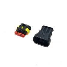 Разъем AMP 3 PIN CarProfi CNR-AMP-3PIN (пластиковый без проводов), комплект