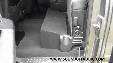 2004-2008 FORD F150 SUPER CREW OR SUPERCAB DUAL SUBWOOFER BOX