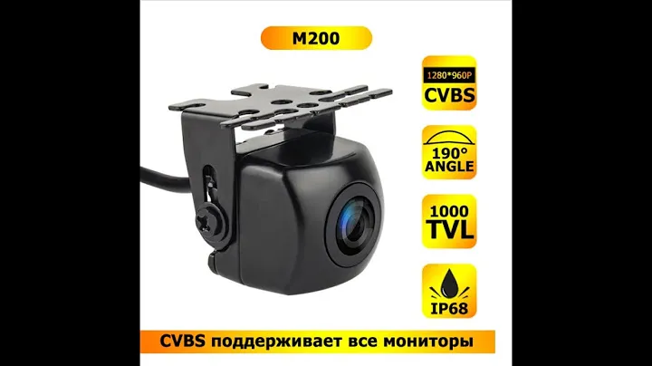 MARUBOX M200 Камера заднего вида 190 градусов  Распаковка, установка и тест.