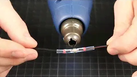 Kabel verbinden mit Lötverbinder / Schrumpfverbinder