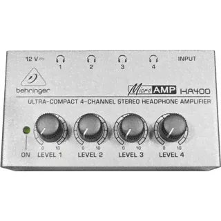 Четырёхканальный усилитель для наушников Behringer «HA400 Microamp»-0