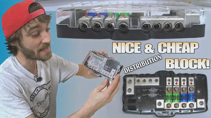 Best CAR AUDIO Distribution Block on AMAZON!?!? Fused 0 Gauge Distro w/ Wired SAFTEY LIGHT & Ground