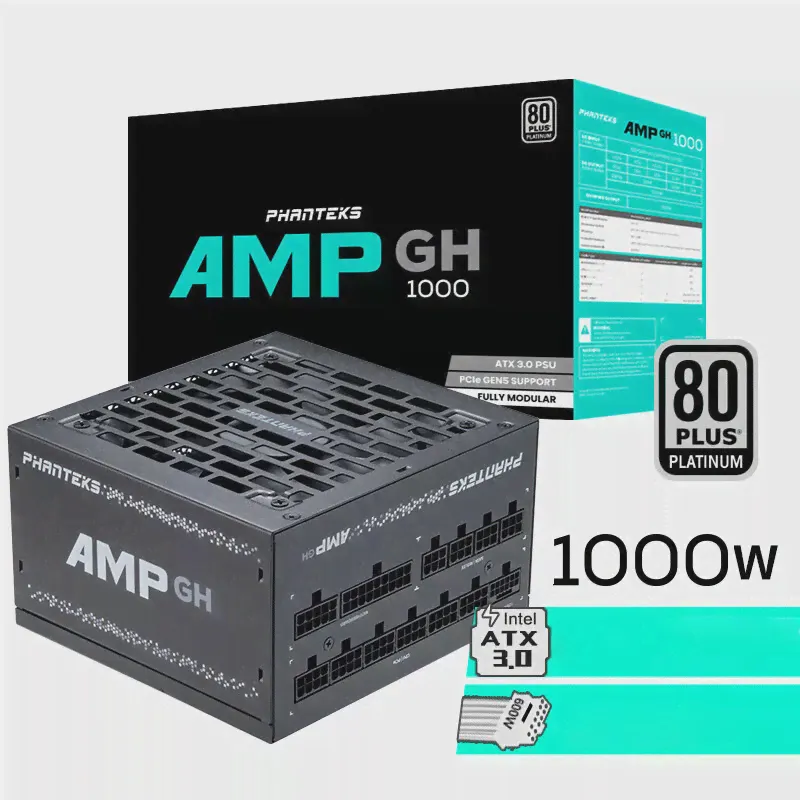 PHANTEKS AMP GH1000W Платиновый полный модуль ATX3.0 источник питания (art.: 3920c0a2a760a)