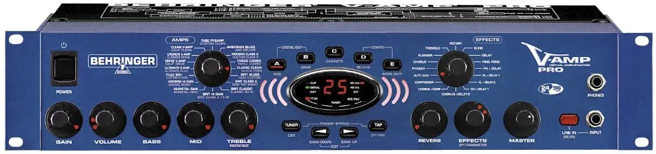 Behringer V-AMP Pro моделирующий гитарный процессор / мультиэффект-процессор