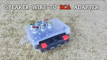 Speaker Wire to RCA Adapter for Amp