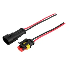 Разъемы AMP 2pin (male + female) с проводом