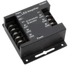 Усилитель RGB, 24А, Черный, AMP-RGB-24A-Bl