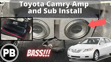2007 - 2011 Toyota Camry Amp and Sub Install